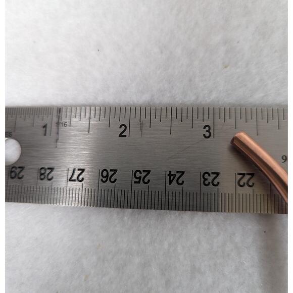 Handmade Copper Cuff Necklaces 3 S,M,L not hammered not oxidized - Picture 3 of 7